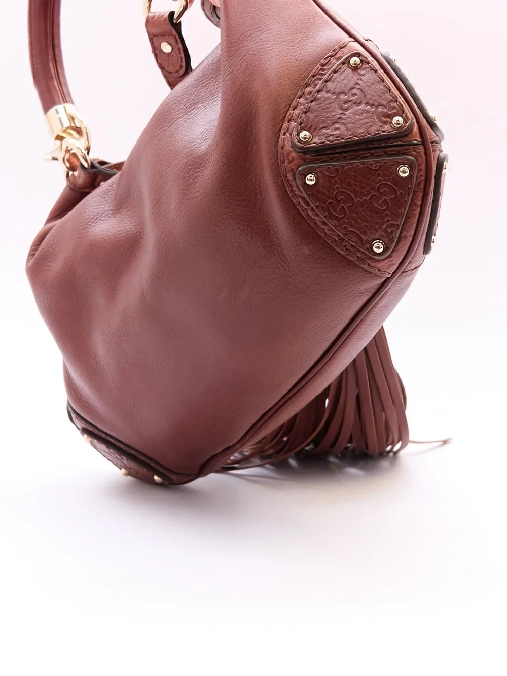 Vintage Gucci Brown Leather Indy Bag (2006 Release)